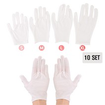 10set 예식장갑 얇은면장갑 속장갑 행사장갑, 10set-L