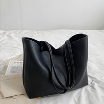 숄더백 가방 쇼퍼 빅백 파우치세트 여성 캐주얼 빈티지 소프트 가죽 기저귀 학생 직장인