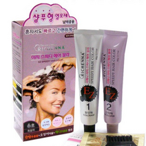 감는 염색약 새치 커버 샴푸 감으면 염색되는 샴푸형 셀프 머리 눈썹 염색, 타입선택／4호