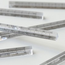 투명 삼각형 프리즘 눈금자 건축가 0-15cm 스트레이트 교사 학생 건축가에 이상적