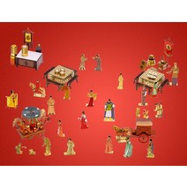 유리공예 스테인드글라스 Piececool 3D 금속 퍼즐 전당포 레스토랑 루즈 숍 카지노 모델 키트 DIY 고대 중, 14 STREET SCENE SET