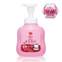 [포스트코] arau 아라우 베이비 버블 폼 바디솝 유아 바디워시 450ml 리필, 펌프형 450ml