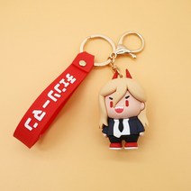 키링 인형고리 5-8CM 전기톱 남자 볼크너 마키마 포치타 파워 실리카 젤 키 체인 펜던트 봉제 인형 장난감, 한개옵션1, 03 H