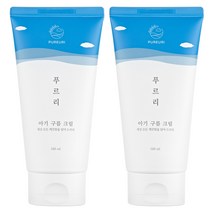 코리아나 푸르리 보습 크림 피부 장벽 강화 건조 판테놀 세라마이드 알란토인 진정 유아 태열 땀띠 케어 어른 추천 베이비 아기 바디 얼굴, 2개, 160ML