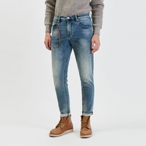 22FW[지아니루포]슬림핏 GL068X 위스커스 워시드 데님