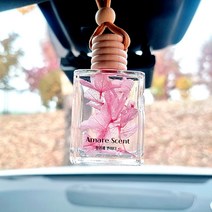 아마레센트 천연 꽃걸이형 차량용방향제 자동차디퓨저 100ml, 블랙체리(분홍수국)