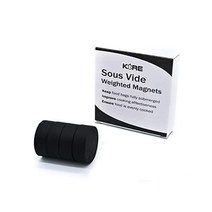 KORE 수비드 Weighted Magnets | Food Grade Silicone Keep Bags Fully Submerged & Prevent Floating Heavier, Matte Black