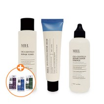 미엘 시카 센텔라 리페어 3종 피부장벽장강화 피부손상예방 + 템푸스21 에센스 50ml 랜덤증정, 크림 60ml