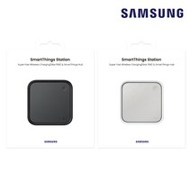 삼성 정품 스마트싱스 스테이션 허브 스마트홈 15W 무선충전기 EP-P9500 N, 블랙, 1개