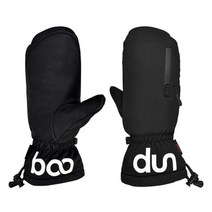 겨울장갑 방한 스키 보드 오토바이 라이딩 Boodun 여성 남성 2 손가락 스노우 스노우 모빌 방풍 방수 남여 눈 벙어리 발열 낚시 자전거 장갑, M, 검은 색