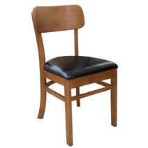 라로퍼니처 빈츠 고무나무 원목 식탁 의자 카페 인테리어 체어, 단품, 1개