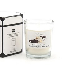 양키캔들 천연 에센셜 오일 간장 왁스 아로마 테라피 양초 수제 향초 유리 양초 홈 장식, 하얀