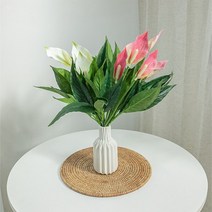 바보사랑 안수리움부쉬 47cm.플라워트리, 연핑크