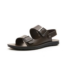 마쯔 남성 소가죽 버클 스트랩 샌들 2.3cm LCMW64M126