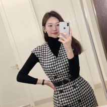 악녀일기 악녀일기 펠리츠 체크 베스트 원피스(5577)