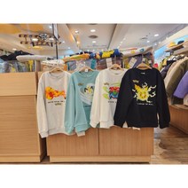 오후 NC 엑스코점 남아 여아 정말 좋아해요!! 파워 포켓몬스터 기모 티셔츠 OHMA22N4C