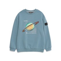 내셔널지오그래픽키즈 22FW내셔널지오그래픽 K224USW820 키즈 스페이스 그래픽 맨투맨 티셔츠 2 G MINT