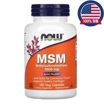 나우푸드 MSM 식이유황 1000mg 메틸설포닐메테인 대용량 120식물성캡슐, 1개, 120정