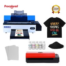 사진인화기 가정용프린터기 핸드폰사진인화기Procolor-DTF 프린터 L1800 DX5 티셔츠 가죽 후드 맞춤형 비, 03 R1390 with Oven_04 영국 플러그