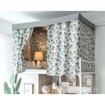 나뭇잎캐노피 여아캐노피 나뭇잎 가림막 캐노피 한국어 인쇄 학생 기숙사 두꺼운 침대 커튼 대학 싱글 그늘, 05 05_02 1pc 1.5H