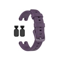 교체 14mm 실리콘 시계 밴드 손목 시계 스트랩 팔찌 벨트 설치 도구를위한 -garmin 릴리 스마트 시계, 보라색
