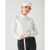 헤지스골프 여성용 퀼팅배색 긴팔티셔츠 HWTS1D772