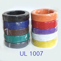 UL 1007 LEAD WIRE 리드와이어 M단위 컷팅 모음 AWG28/26/24/22/20/18/16, AWG16 (10M), 청색(BLUE)
