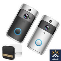 인터폰 비디오폰 v5 smart wifi 무선 비디오 초인종 ac110 220v 18v 500mah 전원 어댑터 eken v5 v7 remote video monitor, 블랙 v5, 나는 플러그
