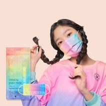 퓨어네이처 [퓨어네이처] 덴탈형 무지개 제니 마스크 5매입 덴탈마스크, S, 소형