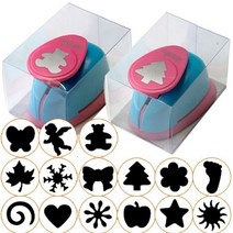 [동화오피스] 종이나라 모양펀치 대 25mm / 하트 별 눈송이 꽃송이, 1개, 05.별