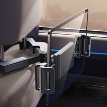 오토크루 차량용 헤드레스트 태블릿 거치대 AC-56, 블랙, 1개 대표사진