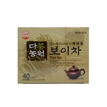 다농원 보이차 24g(0.6gX40T) 식품 > 커피/차 티/전통차 허브차/꽃차 마테차, 1개, 24g