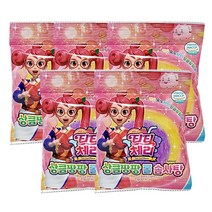 티티체리 상큼팡팡 롤솜사탕 자일로스, 8g, 5개