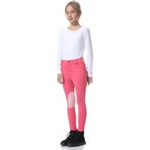 BEROY KIDS 여성 승마복 하의 바지 용품 제주 경기 강원승마 연습복 대회, M, 핑크, 1개