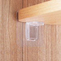 윈프라이스 접착식 선반 받침 다보 고정후크 4p, 고급형