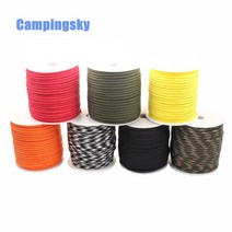 패러글라이딩장비 패러글라이딩자격증 행글라이딩 campsky paracord 550 4mm 밧줄 100ft paracord 생존 코드 끈 등반 캠핑 생존 키트, 다른 색상 메시지