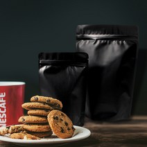 블랙무광 스탠드지퍼백 11X17+3 X 15개