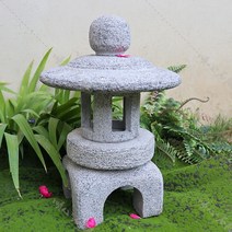 석등 석탑 석재상 정원장식 태양광 원예 모형 카페 조형물 정원석 22, 스타일 3 높이 50cm 원색 방수 전구 소켓 전선