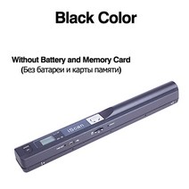 스캔기 필름 스캐너 iscan 휴대용 핸드헬드 문서 a4 책 컬러 사진 이미지 900dpi 지원 jpg pdf 형식 32g 카드, 협력사, 블랙 스캐너