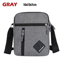 남성용 메신저 백 크로스 바디 숄더 소형 슬링 팩 업무용 비즈니스 방수, Style A-Gray