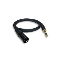 Anyport 애니포트 XLR 캐논M to TS 5.5 스테레오 케이블 1m 오디오 AP-XLR501MS AV케이블