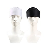 쉐프 모자 2 조리사 캡 레스토랑 주방 셰프 서빙 일식, 블랙