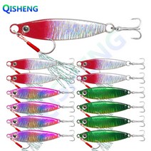 [QISHENG] 배스루어 반짝이 메탈지그 13개입/세트, 혼합 색상E, 10g