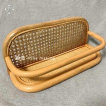 인스타감성 벽걸이 라탄벽선반 라탄선반, 일자 복고색, 창고 정리,  불환