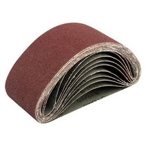 샌더기 벨트 샌더 사포 롤 15pcs 457 x 75mm 샌딩 밴드 산화 알루미늄 혼합, 적갈색, 1개