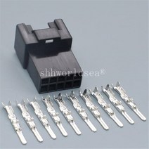 PCX Shhworld sea-오토바이 H4 3 핀 7.8MM 미개봉 케이블 와이어 커넥터 전기 커넥터 플러그 램프 홀더 소, 02 1sets male