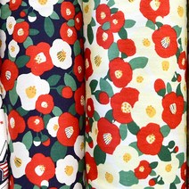 위dhns_동백꽃 패턴 천 2color 패턴천 DIY재료 원단 공예 DIY DIY만들기 만들기 DIY천♥dhn, ♥dhn화이트