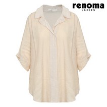 레노마레이디 핀턱 스트라이프 셔츠 패턴베이지 CY38ST140-TE
