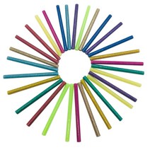 컬러 핫멜트 글루 스틱 7mm 접착제 모듬 글리터 전문 전기 건 공예 수리 세트당 30 개, 한개옵션0