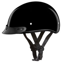 Daytona Helmets 하프 스컬 캡 오토바이 헬멧 - DOT 승인 무광택 블랙 M 바이저 포함, Hi-Gloss Pink